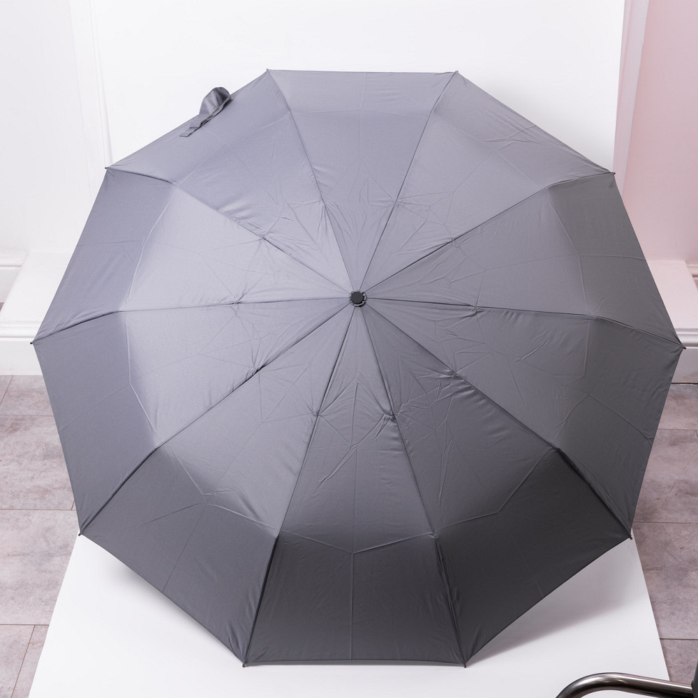 Yiwu Парасолька автоматична з дерев'яною ручкою класична з поліестеру діаметр 116 см Сірий HP-2 Коломия - фото 1