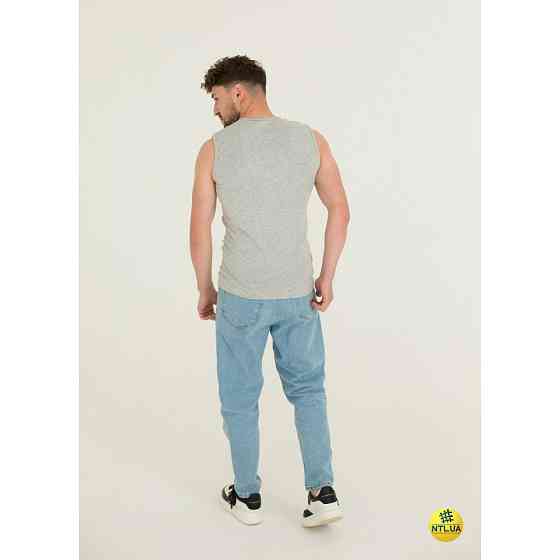 Безрукавка чоловіча 100% - бавовна Наталюкс 21-1201 Сірий, S, M, L, XL, XXL, 3XL Київ