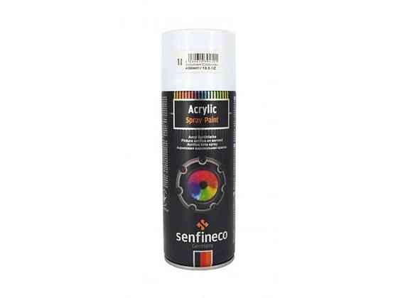 Акриловая краска-спрей Acrylic Spray Paint 400мл белая глянец ТМ SENFINECO Solmir Киев