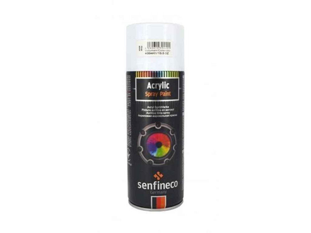 Акрилова фарба-спрей Acrylic Spray Paint 400мл біла глянець ТМ SENFINECO   Solmir Київ - фото 1