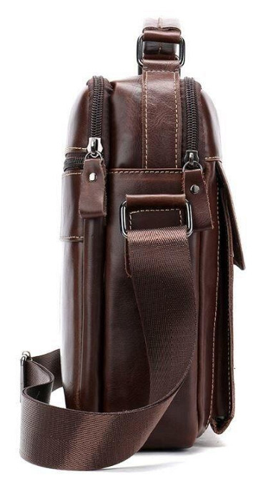 Сумка мужская кожаная Vintage 14835 Коричневая Киев - изображение 9