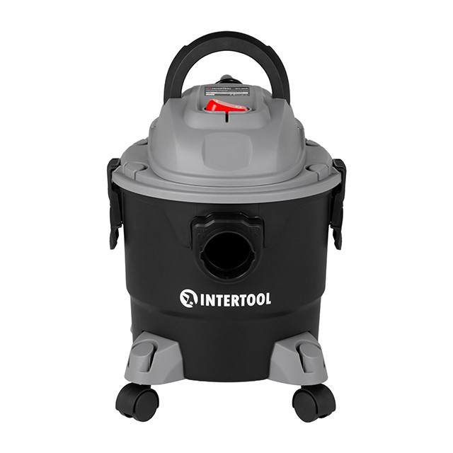 Пылесос строительный, 1,0 кВт, >17 кПа, бак 15 л пластик, шланг 1,5 м INTERTOOL DT-1015 Киев - изображение 2