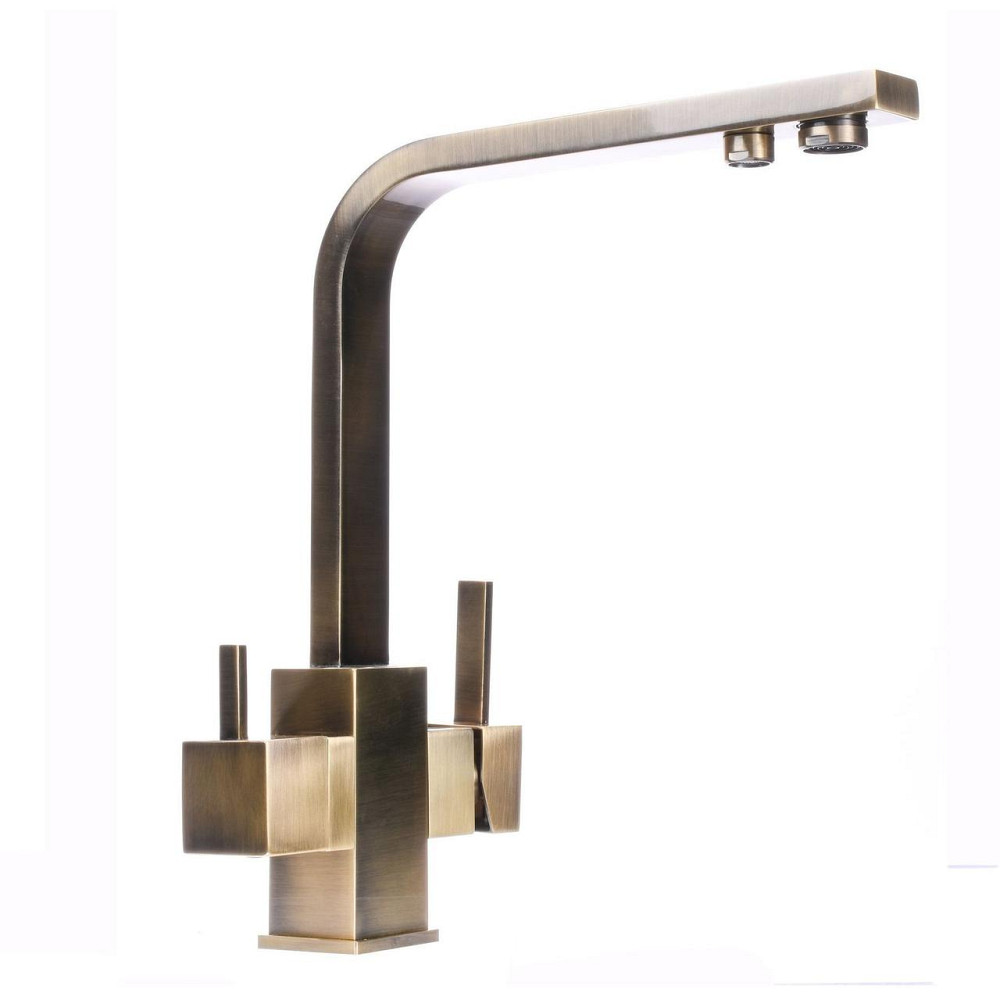 Змішувач для кухні під осмос Globus Lux LAZER GLLR-0111-9-BRONZE Київ - фото 4
