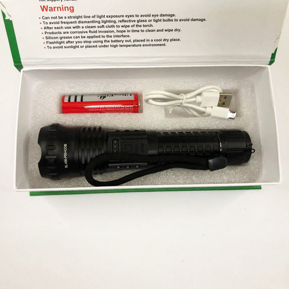 Фонарик военный, Фирменный ручной фонарь, Ручной светильник с мощным лучом, Лед фонарь мощный на улицу QR-42 Львов - изображение 11