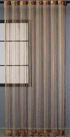 Штори-нитки "Кісея" з люрексом Бежевий з помаранчево-коричневим 300х300см 1 шт (61-032) Київ