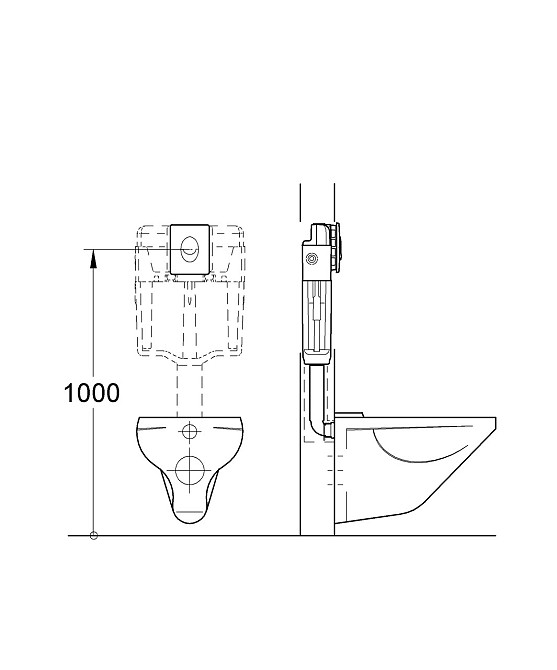 Панель змиву Grohe Skate Air для унітазу вертикальна (38505KF0) Київ - фото 4