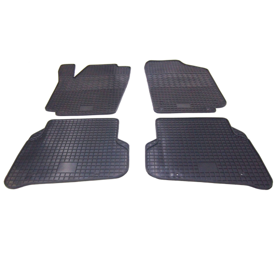 Гумові килимки  (Sedan/Hatchback), Seat Ibiza (2009-2017), Polytep євроклітинка, 4 шт. Чортків