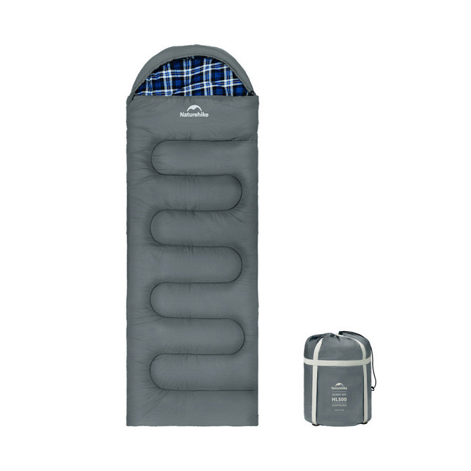Спальный мешок с капюшоном Naturehike Clear Sky CNK2450WS042 (220 х 80см) Серый Винница - изображение 1