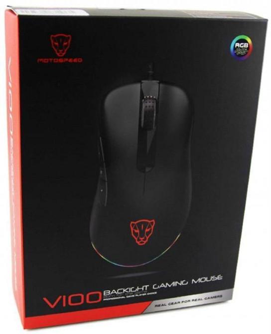 Миша Motospeed V100 Black (mtv100) Чорний Харьков - изображение 8