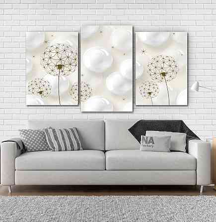 Модульна картина Квіти Абстракція Art-12_3 Київ