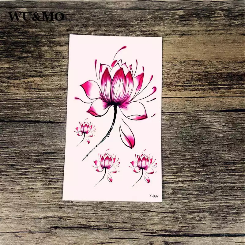 Тимчасова тату "Квітка лотоса" Київ - фото 3