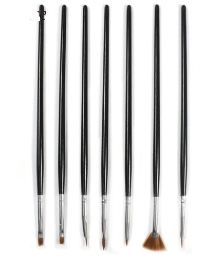 Кисти для маникюра черные - 7шт. Киев - изображение 2