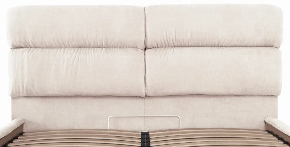 Ліжко Двоспальне Oxford Comfort 180 х 200 см Місті Milk З підйомним механізмом та нішою для білизни Бежевий Київ - фото 5