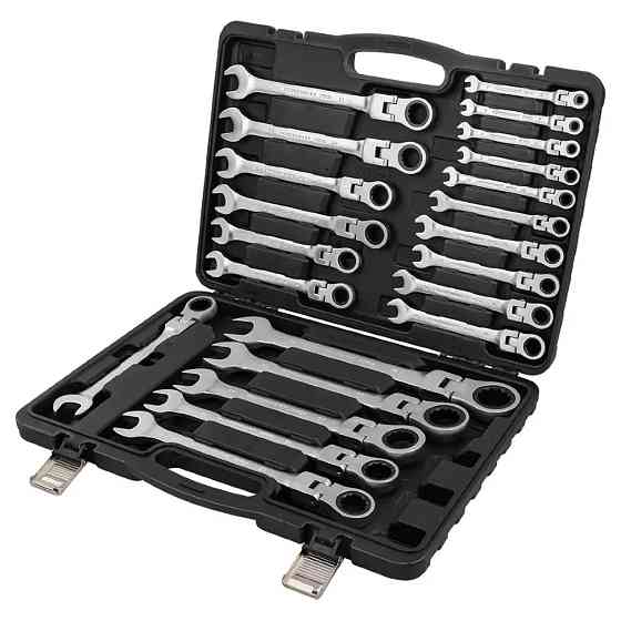 Набор ключей трещоточных с шарниром 22пр. (6-32мм) FORCEKRAFT FK-10342 Одесса