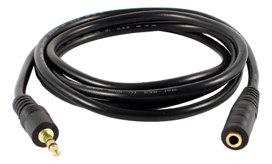 Аудіо кабель 3.5 мм, 1.4 м, для гарнітури та колонок Київ