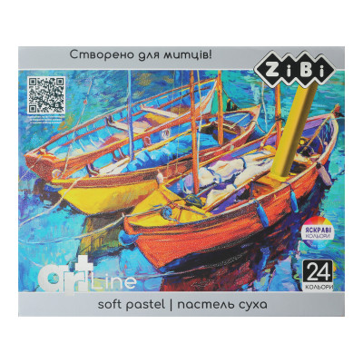 Пастель ZiBi ART Line -2 сухая художественная мягкая, 24 цветов (ZB.2494) Винница - изображение 1
