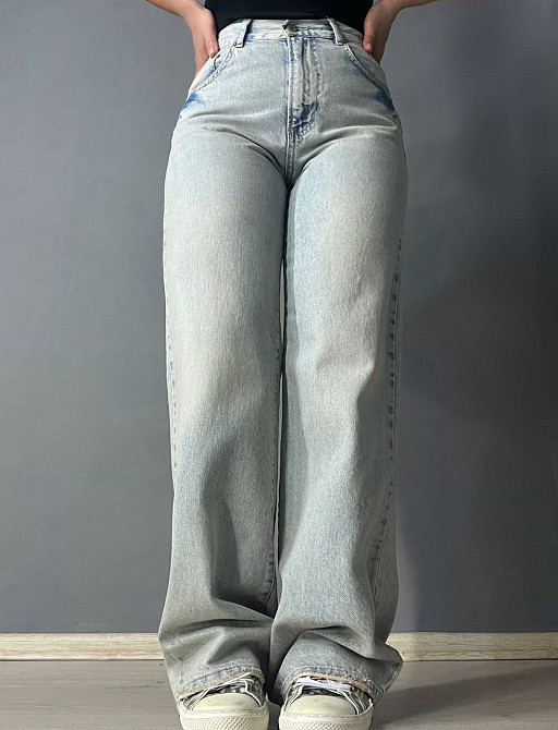 Джинсы женские Its Basic 3146 Loose Fit Tint прямые высокая посадка светло-голубые, светло-голубой,  Одесса - изображение 10