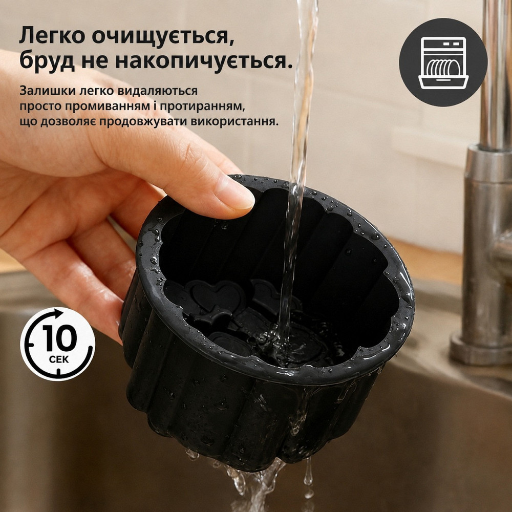 Молд форма силиконовая для выпечки кекса мафина пирога и изготовления сладостей корпусных холодных десертов 11.5*7.2 см Каменец-Подольский - изображение 7