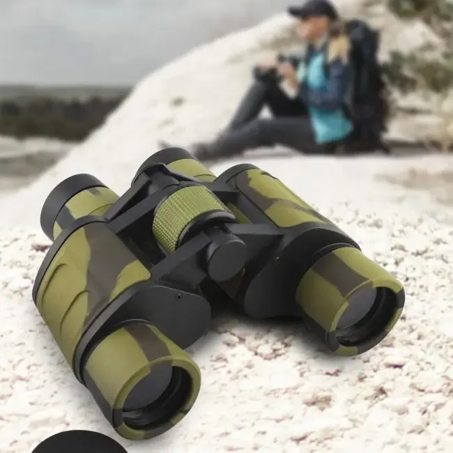 Бинокль полевой прорезиненный с чехлом 8X Baigish W10 8x40 Камуфляжный Коломыя - изображение 1