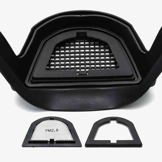 Повнолицева маска із змінним фільтром, прозора, Захисна маска від пилу, води, бруду, вітру Київ