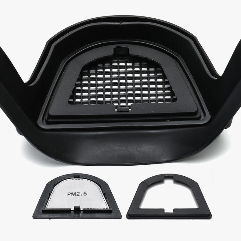 Повнолицева маска із змінним фільтром, прозора, Захисна маска від пилу, води, бруду, вітру Київ - фото 6