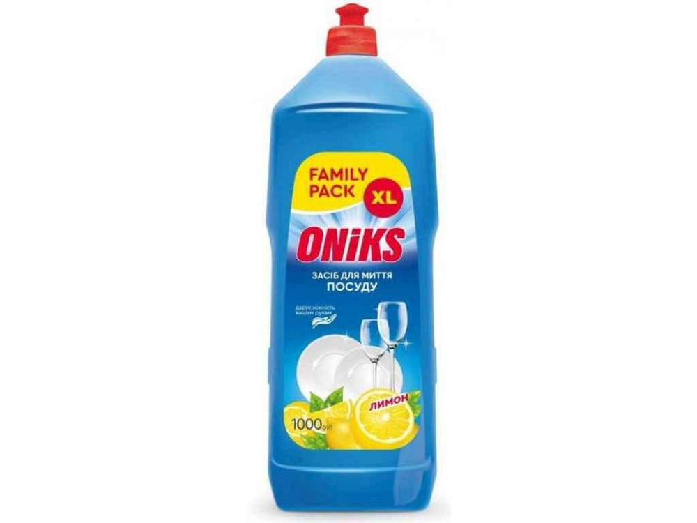 Средство для мытья посуды 1л Лимон FAMILY PACK ТМ ONIKS Solmir Киев - изображение 1