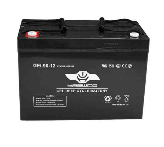 Гелевый Аккумулятор Haswing 90Ah 12V Вес-27.5Кг 90Ah Gel H Днепр