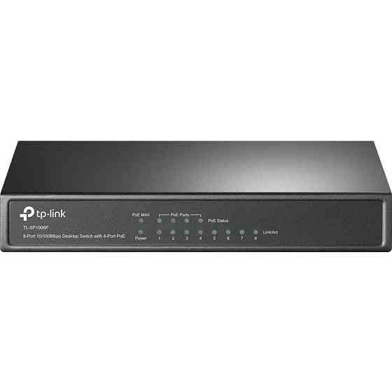 Комутатор TP-Link TL-SF1008P (4xFE, 4xPoE, Max PoE 57W) Ні Харків