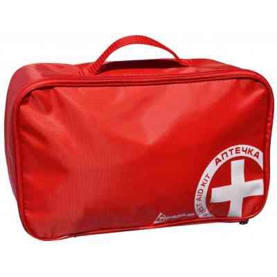 Автомобильная аптечка Poputchik 2 (АМА-2) по ГОСТ 3961-2000 футляр мягкий красный 30х18х12 (02-028-М) Винница