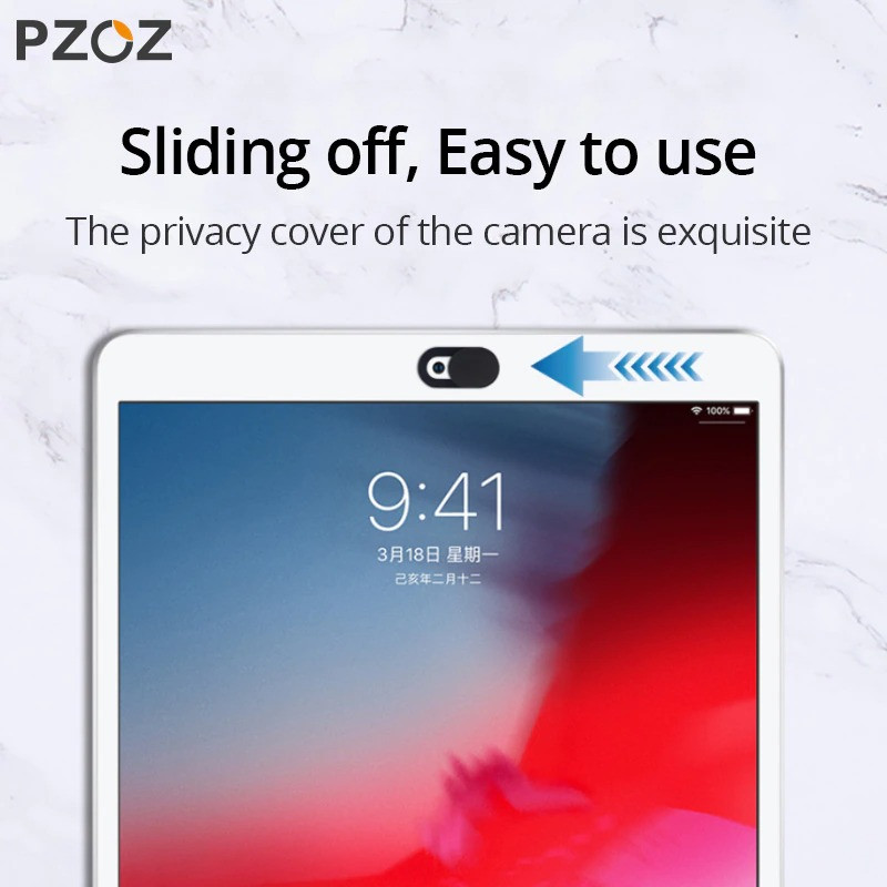 Захисна шторка-наклейка для веб-камери PZOZ (Білая) Николаев - изображение 4