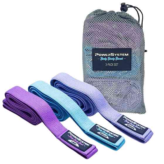 Набір тканевих гумок Power System PS-4129 Booty Band Set Long 3 шт. Луцьк