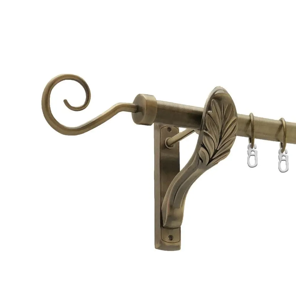 Карниз Orvit Гак металевий однорядний ретро Антик 25 мм 160 см (4224653) Львів - фото 1