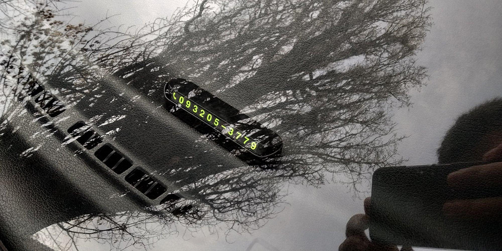 Табличка под лобовое стекло для вашего номера теле Київ - фото 5