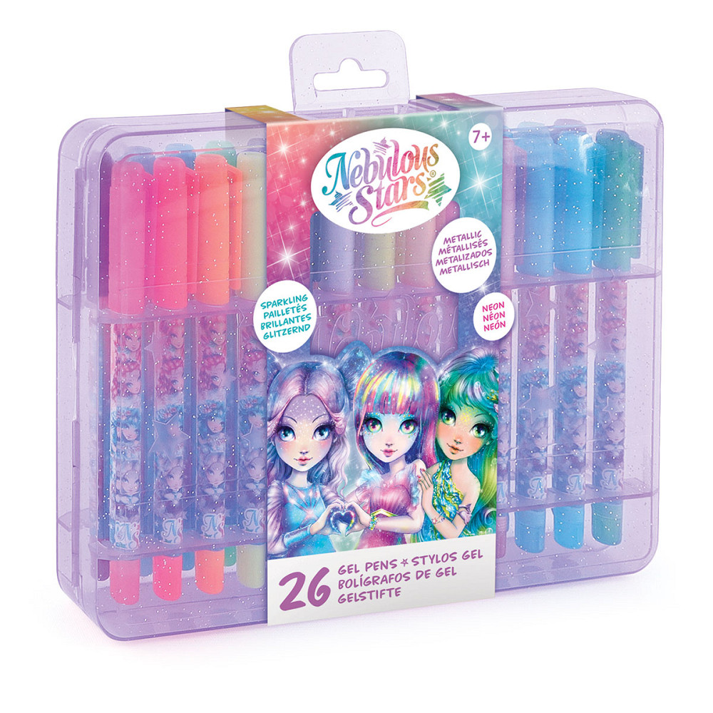 Набір гелевих ручок – Веселкове сяйво галактики (26 кольорів) Дніпро - фото 1