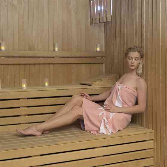Турецькі пляжні рушники Lovely Svi - Пештемаль - XХL (100 на 180 см) - бавовна - Кораловий (5042023) Київ