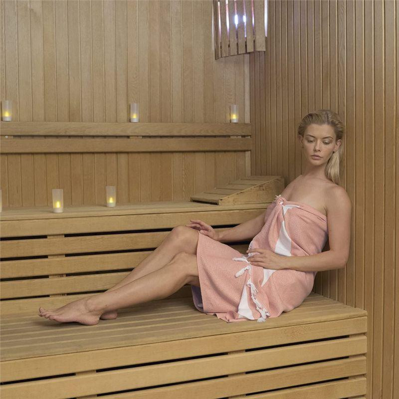 Турецкие пляжные полотенца Lovely Svi - Пештемаль - XХL (100 на 180 см) - хлопок -Кораловый Киев - изображение 3