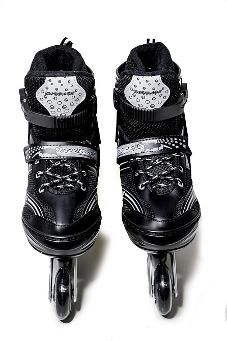 Розсувні ролики для дорослих з PU колесами Happy. Чорний. Розмір 43-46 Одеса - фото 3