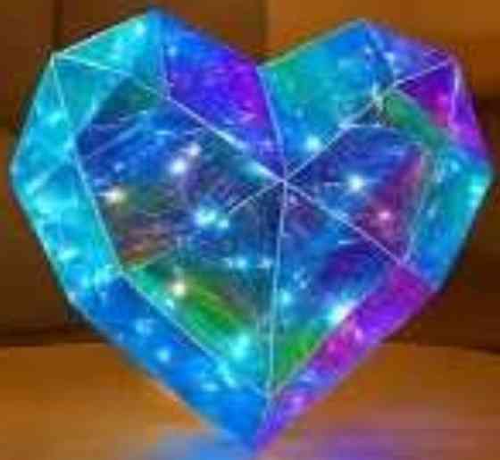 Ночник 3D сердца с эффектом голограмы USB Светильник Ночник сердечко. Харьков