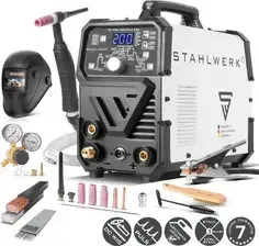 Зварювальний апарат STAHLWERK DC TIG 200 Puls Pro w pełni wyposażona spawarka kombinowana 2 w 1 Київ - фото 1