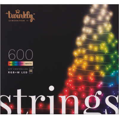 Гирлянда Twinkly Smart LED Strings RGBW 600, Gen II, IP44, длина 48м, черный (TWS600SPP-BEU) Винница - изображение 1