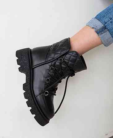 Olli Черевики жіночі OLLI K-93-Астра чорні (зима, шкіра натуральна) (5287) 38р.39р.40р. 39 Коломия