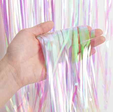 Дождик для фотозоны шторка 3 м на 1 м перламутровый Киев