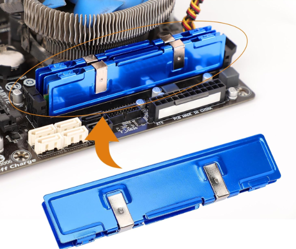 Алюмінієвий радіатор для охолодження пам'яті RAM Київ - фото 1