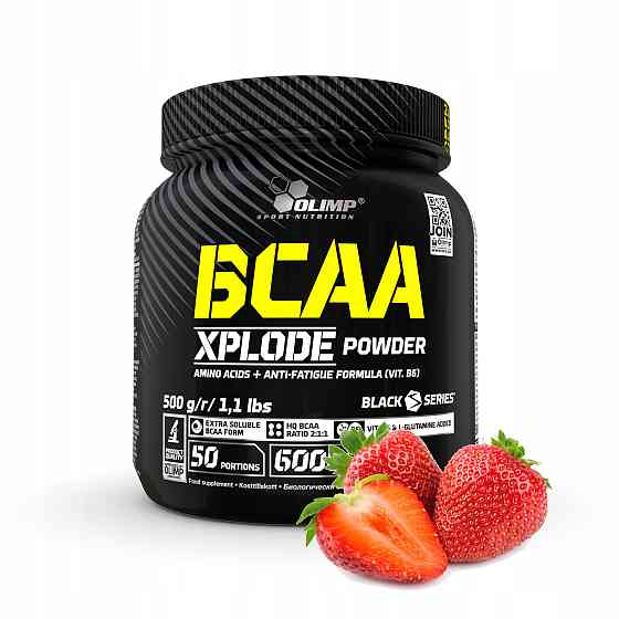 Амінокислотний комплекс Olimp BCAA Xplode powder 500 г, Strawberry Луцьк