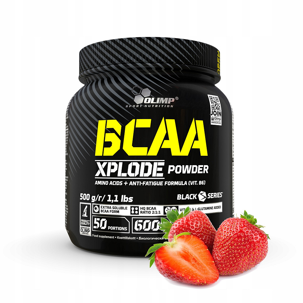 Амінокислотний комплекс Olimp BCAA Xplode powder 500 г, Strawberry Луцьк - фото 1
