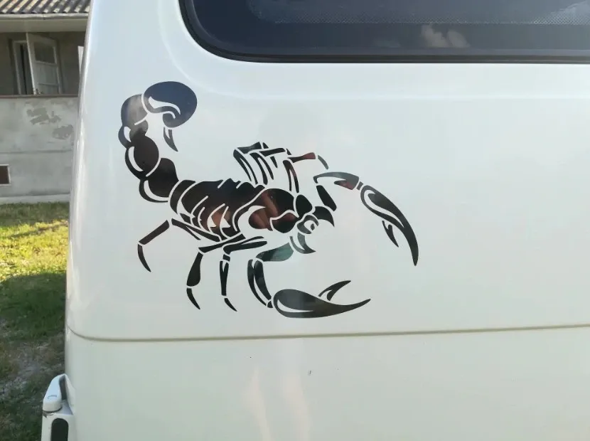 Наклейка на авто Скорпион Чёрная 2 шт. Київ - фото 2