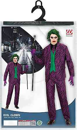 Костюм Джокера XL фиолетовый, образ Темного рыцаря, комплект Joker карнавальный брюки пиджак для Хэллоуина Киев