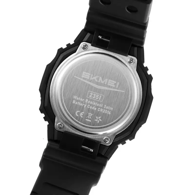 Мужские наручные часы Skmei 2351 (Черный с черным) Винница - изображение 10