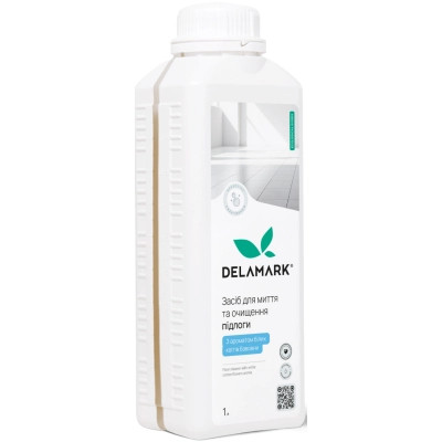 Средство для мытья пола DeLaMark Белые цветы хлопка 1 л (4820152333698) Винница - изображение 1