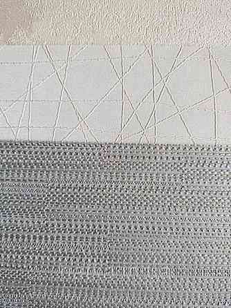 Шпалери вінілові на флізелін Sirpi Alta gamma Sempre 3 рогожка структурна тонка смужка сіра золотиста Київ